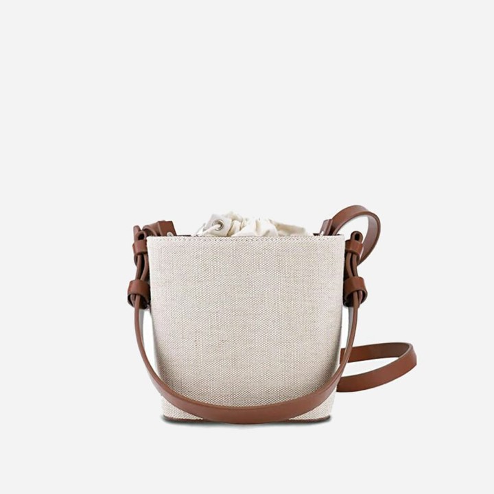 Sac à main en toile et cuir