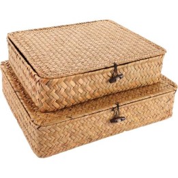 Panier en rotin tressé