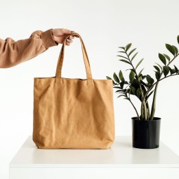 Sac à main en toile et cuir