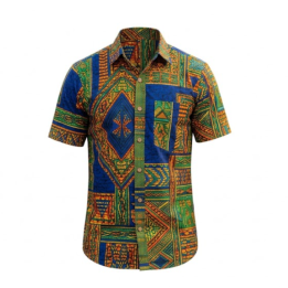 Chemise homme en pagne